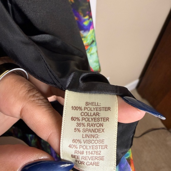 Petticoat Alley Multicolor Floral Blazer - Picture 5 of 6